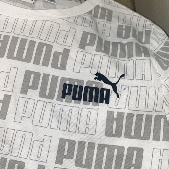 Puma 🆕 Boys Youth Tees 2PK Athletic Tshirt Set Black White Gray Bundle Pack - Picture 11 of 11